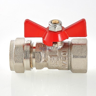 Кран шаровой обжимной 16 с внутренней резьбой 1/2" Valtec (вид 3) Кран шаровой обжимной 16 с внутренней резьбой 1/2" Valtec (фото, вид 3)