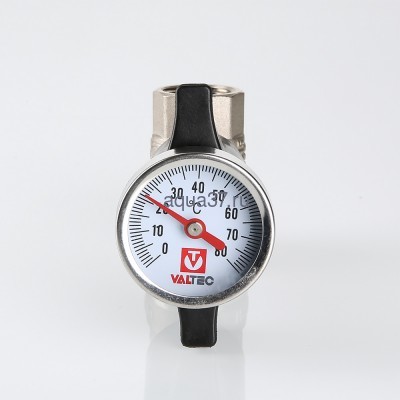 Кран шаровой с термометром 3/4" Valtec (вид 1) Кран шаровой с термометром 3/4" Valtec (фото, вид 1)