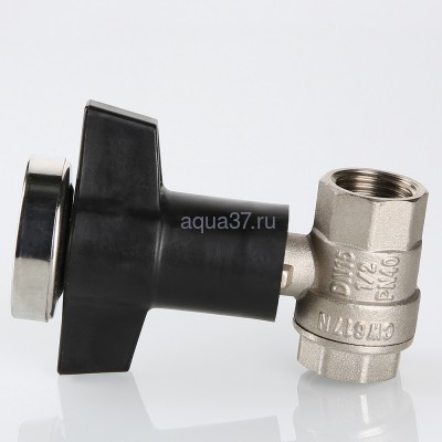 Кран шаровой с термометром 1/2" (вид 3) Кран шаровой с термометром 1/2" (фото, вид 3)