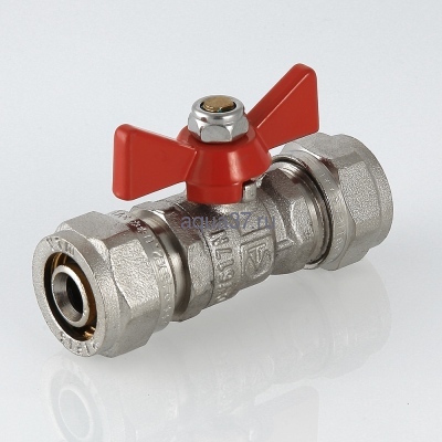 Кран шаровой обжимной 16 x 16 бабочка Valtec (вид 6) Кран шаровой обжимной 16 x 16 бабочка Valtec (фото, вид 6)