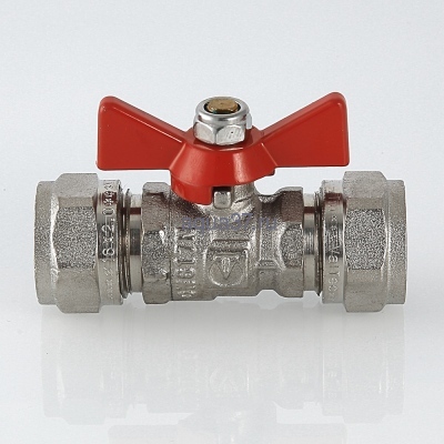 Кран шаровой обжимной 16 x 16 бабочка Valtec (вид 7) Кран шаровой обжимной 16 x 16 бабочка Valtec (фото, вид 7)