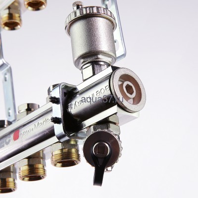 Коллекторная группа 9 выходов латунная Valtec (вид 7) Коллекторная группа 9 выходов латунная Valtec (фото, вид 7)