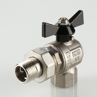 Кран американка угловой 1/2" Perfect Valtec (вид 2) Кран американка угловой 1/2" Perfect Valtec (фото, вид 2)