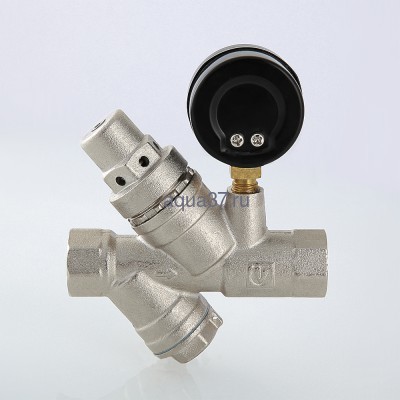 Подпиточный клапан с фильтром и манометром 1/2" Valtec (вид 3) Подпиточный клапан с фильтром и манометром 1/2" Valtec (фото, вид 3)