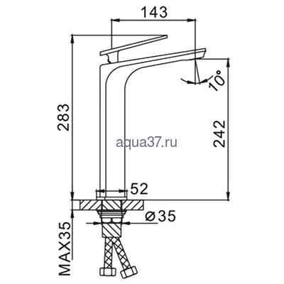 Смеситель для раковины Frap F1057-2 (вид 6) Смеситель для раковины Frap F1057-2 (фото, вид 6)