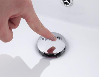 Выпуск для стеклянной раковины 1 1/4" без перелива автоматический хромированный Frap F65 (вид 3) Выпуск для стеклянной раковины 1 1/4" без перелива автоматический хромированный Frap F65 (фото, вид 3)