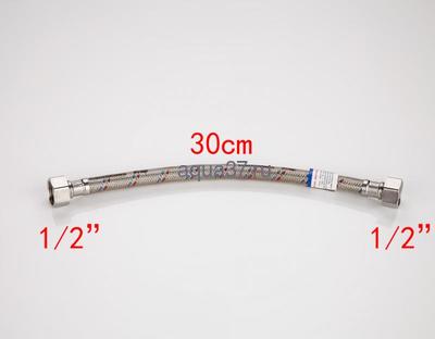 Гибкая подводка гайка/гайка 30 см в силиконовой оплетке 1/2" Frap (вид 1) Гибкая подводка гайка/гайка 30 см в силиконовой оплетке 1/2" Frap (фото, вид 1)