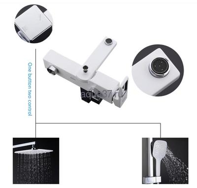 Душевая система Gappo G2417-8 белая (вид 7) Душевая система Gappo G2417-8 белая (фото, вид 7)