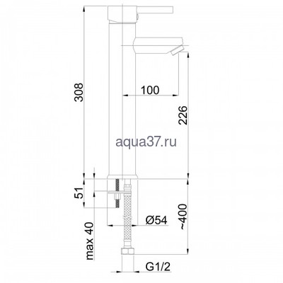Смеситель для раковины Rubineta Ultra-18D (вид 1) Смеситель для раковины Rubineta Ultra-18D (фото, вид 1)
