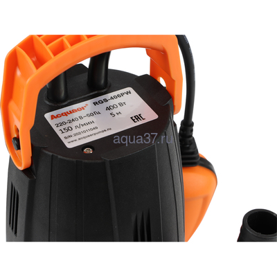 Дренажный насос 150/5 Ф Acquaer RGS-406PW (вид 5) Дренажный насос 150/5 Ф Acquaer RGS-406PW (фото, вид 5)
