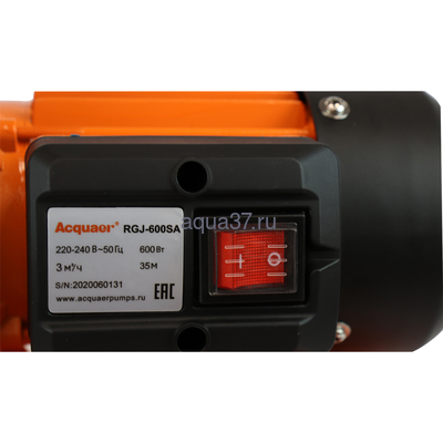 Насосная станция 60/40 Н-20 Acquaer RGJ-600SA (вид 6) Насосная станция 60/40 Н-20 Acquaer RGJ-600SA (фото, вид 6)