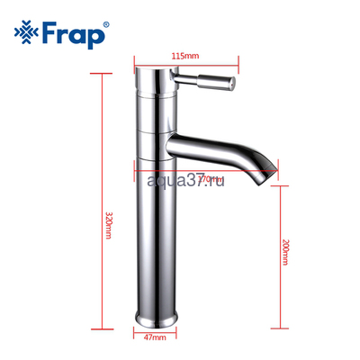 Смеситель для раковины Frap F1052-2 (вид 3) Смеситель для раковины Frap F1052-2 (фото, вид 3)