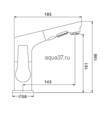 Смеситель для раковины Gappo G1299 (вид 5) Смеситель для раковины Gappo G1299 (фото, вид 5)