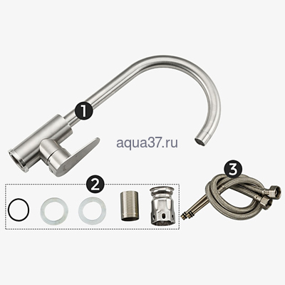 Смеситель для кухни Frap F4048 (вид 9) Смеситель для кухни Frap F4048 (фото, вид 9)