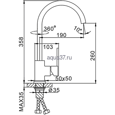 Смеситель для кухни Frap F4052-5 (вид 1) Смеситель для кухни Frap F4052-5 (фото, вид 1)