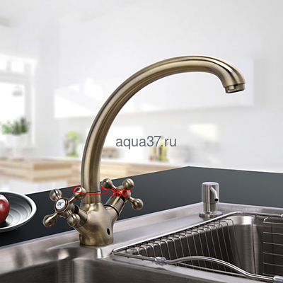 Смеситель для кухни Frap F4219-4 (вид 8) Смеситель для кухни Frap F4219-4 (фото, вид 8)