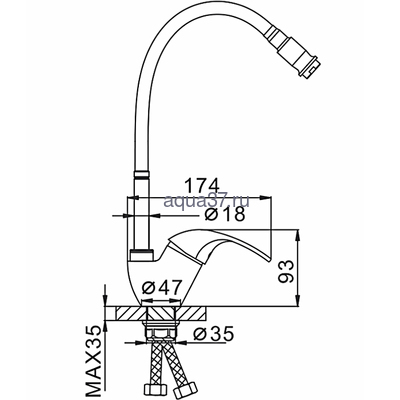 Смеситель для кухни Frap F4303-1 (вид 1) Смеситель для кухни Frap F4303-1 (фото, вид 1)