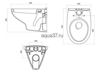 Инсталляция "БОРЕАЛЬ ПЭК" панель белого цвета Santek (вид 2) Инсталляция "БОРЕАЛЬ ПЭК" панель белого цвета Santek (фото, вид 2)