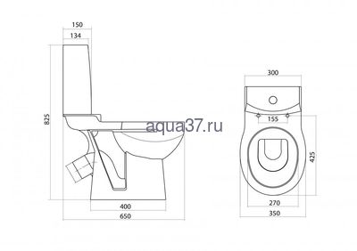 Унитаз-компакт "АЛЛЕГРО ЛАЙТ" Santek (вид 1) Унитаз-компакт "АЛЛЕГРО ЛАЙТ" Santek (фото, вид 1)