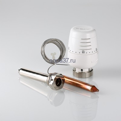 Термоголовка с выносным погружным датчиком Valtec (вид 1) Термоголовка с выносным погружным датчиком Valtec (фото, вид 1)