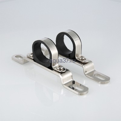 Пара низких кронштейнов для коллектора из нержавеющей стали 1" Valtec (вид 1) Пара низких кронштейнов для коллектора из нержавеющей стали 1" Valtec (фото, вид 1)