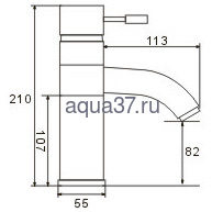Смеситель для раковины Frap F1052 (вид 7) Смеситель для раковины Frap F1052 (фото, вид 7)