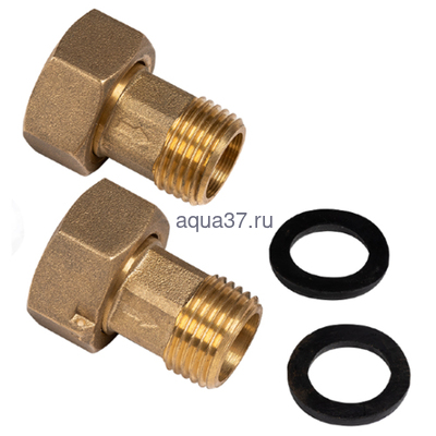 Счетчик для воды ЭКОМЕРА 15-Х с монтажным комплектом (вид 1) Счетчик для воды ЭКОМЕРА 15-Х с монтажным комплектом (фото, вид 1)