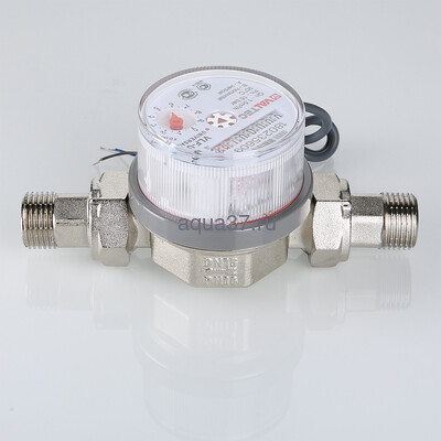 Водосчетчик универсальный с импульсным выходом VALTEC (вид 3) Водосчетчик универсальный с импульсным выходом VALTEC (фото, вид 3)