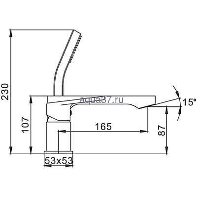 Смеситель для ванны Frap F1146 (вид 1) Смеситель для ванны Frap F1146 (фото, вид 1)