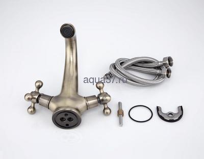 Смеситель для раковины Frap F1019-4 (вид 2) Смеситель для раковины Frap F1019-4 (фото, вид 2)