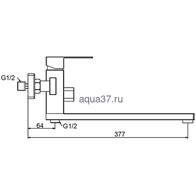 Смеситель для ванны Frap F22802 (вид 1) Смеситель для ванны Frap F22802 (фото, вид 1)