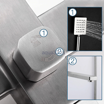 Смеситель для ванны Frap F22802 (вид 7) Смеситель для ванны Frap F22802 (фото, вид 7)