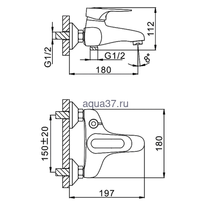 Смеситель для ванны Frap F3204 (вид 4) Смеситель для ванны Frap F3204 (фото, вид 4)