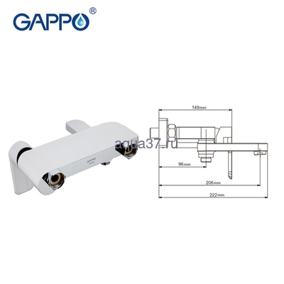 Смеситель для ванны Gappo G3248 (вид 1) Смеситель для ванны Gappo G3248 (фото, вид 1)