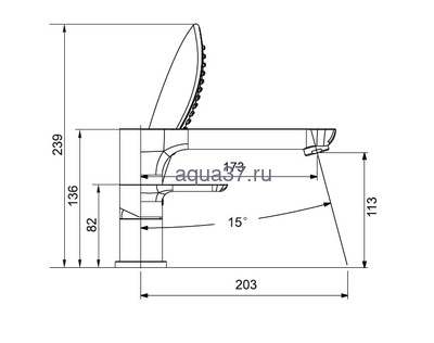 Смеситель для ванны Gappo G1148 (вид 13) Смеситель для ванны Gappo G1148 (фото, вид 13)