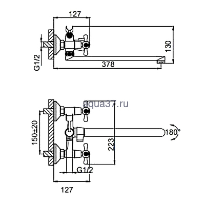 Смеситель для ванны Frud R22332 (вид 1) Смеситель для ванны Frud R22332 (фото, вид 1)