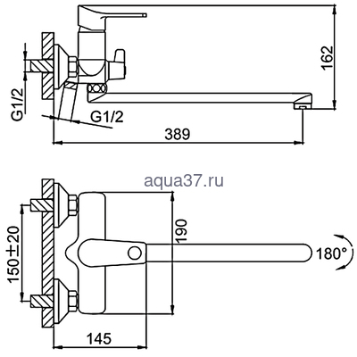 Смеситель для ванны Frud R22121 (вид 1) Смеситель для ванны Frud R22121 (фото, вид 1)