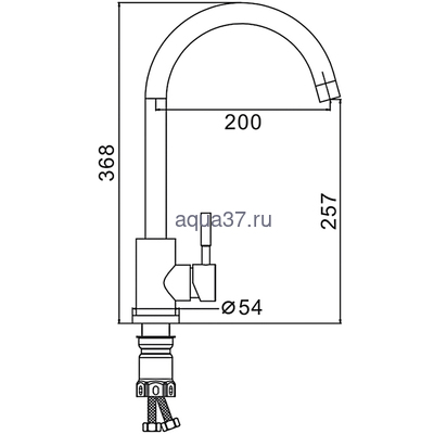 Смеситель для кухни Frap F40899-1 (вид 9) Смеситель для кухни Frap F40899-1 (фото, вид 9)