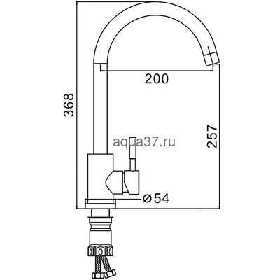Смеситель для кухни Frap F40899-4 (вид 8) Смеситель для кухни Frap F40899-4 (фото, вид 8)