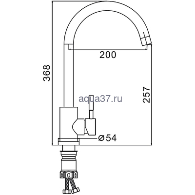 Смеситель для кухни Frap F40899 (вид 3) Смеситель для кухни Frap F40899 (фото, вид 3)