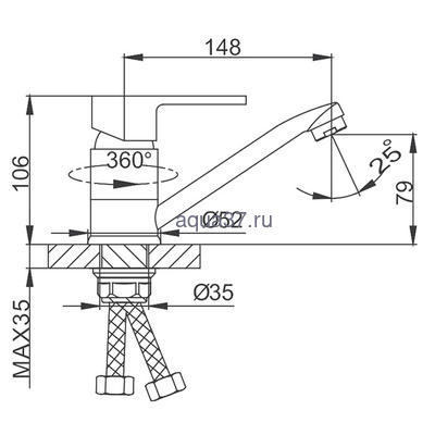 Смеситель для кухни Frud R45072 (вид 1) Смеситель для кухни Frud R45072 (фото, вид 1)