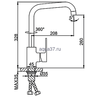 Смеситель для кухни Frud R40303 (вид 1) Смеситель для кухни Frud R40303 (фото, вид 1)