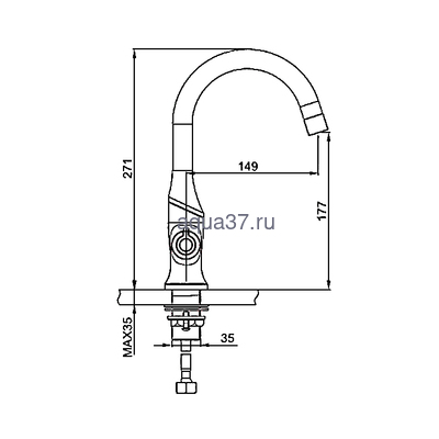 Смеситель для кухни Gappo G4049 (вид 1) Смеситель для кухни Gappo G4049 (фото, вид 1)