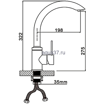 Смеситель для кухни Gappo G4099 (вид 11) Смеситель для кухни Gappo G4099 (фото, вид 11)