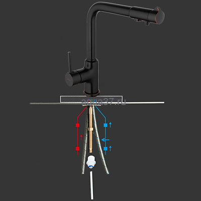 Смеситель для кухни Gappo G4390-10 (вид 8) Смеситель для кухни Gappo G4390-10 (фото, вид 8)