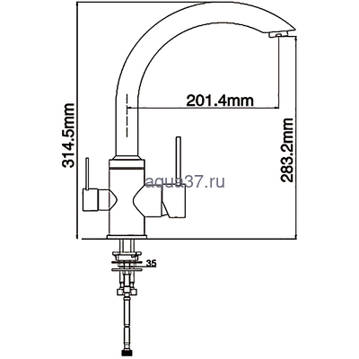 Смеситель для кухни Gappo G4399 (вид 2) Смеситель для кухни Gappo G4399 (фото, вид 2)