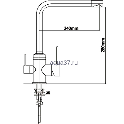 Смеситель для кухни Gappo G4399-1 (вид 2) Смеситель для кухни Gappo G4399-1 (фото, вид 2)
