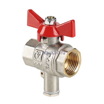 Кран шаровой для подключения датчика температуры 1/2" (вид 1) Кран шаровой для подключения датчика температуры 1/2" (фото, вид 1)