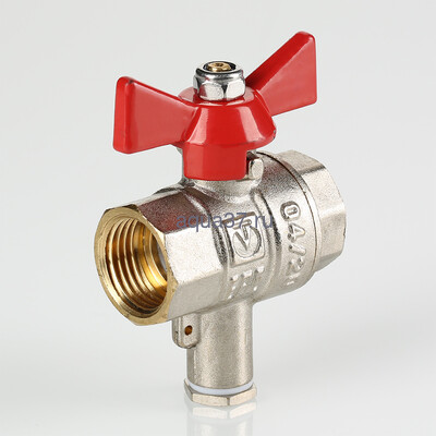 Кран шаровой для подключения датчика температуры 1" (вид 7) Кран шаровой для подключения датчика температуры 1" (фото, вид 7)