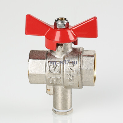 Кран шаровой для подключения датчика температуры 1" (вид 8) Кран шаровой для подключения датчика температуры 1" (фото, вид 8)